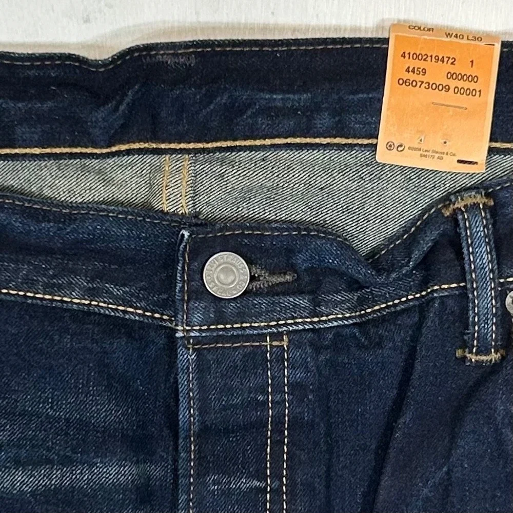 Levis 501 Original Fit Jeans Dark Wash Indigo 100% Cotton 40x30 005011883